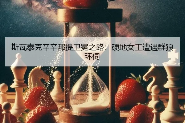 斯瓦泰克辛辛那提卫冕之路：硬地女王遭遇群狼环伺